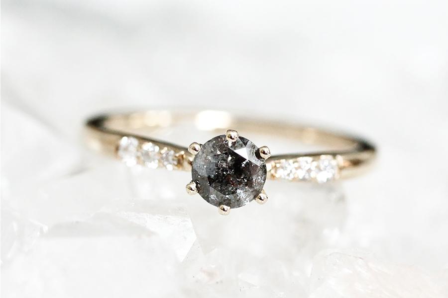 mari salt & pepper diamond ring Andrea Bonelli Jewelry 