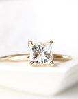 Suri Moissanite Ring 6mm Andrea Bonelli 