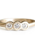 Tribus Diamond Ring Andrea Bonelli 14k Yellow Gold
