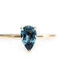 Tristan Pear Topaz Ring Andrea Bonelli 14k Yellow Gold