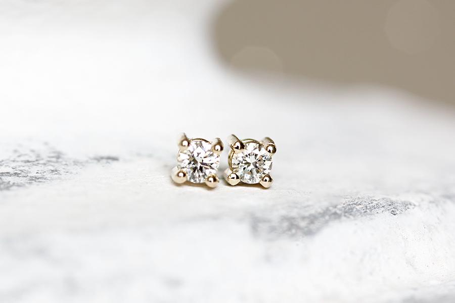 Diamond Studs Andrea Bonelli Jewelry 