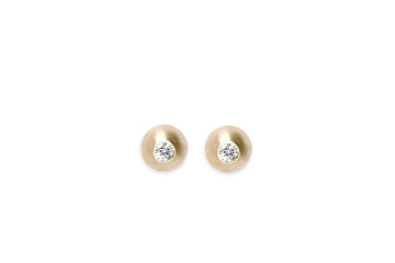 Create Your Petite Graine Studs Andrea Bonelli Jewelry 14k Yellow Gold