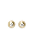 Petite Graine Diamond Studs Andrea Bonelli Jewelry 14k Yellow Gold