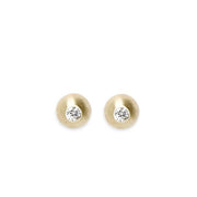 Petite Graine Diamond Studs Andrea Bonelli Jewelry 14k Yellow Gold