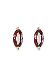 Garnet Marquise Studs Andrea Bonelli Jewelry 14k Yellow Gold