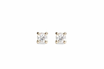 Diamond Studs Andrea Bonelli Jewelry 14k Yellow Gold