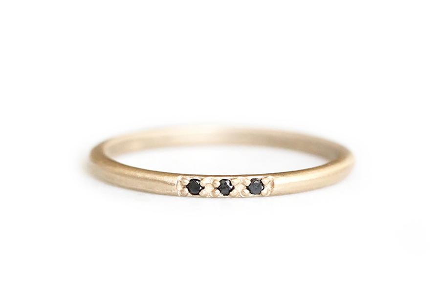 Tove Black Diamond Ring Andrea Bonelli 