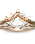 Trine Moissanite Ring Andrea Bonelli Jewelry 