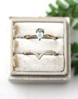 Tristan Pear Aquamarine Ring Andrea Bonelli 