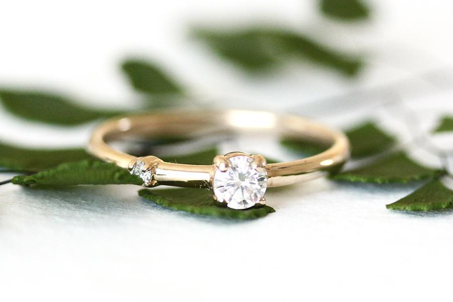 Duette Moissanite Ring Andrea Bonelli 