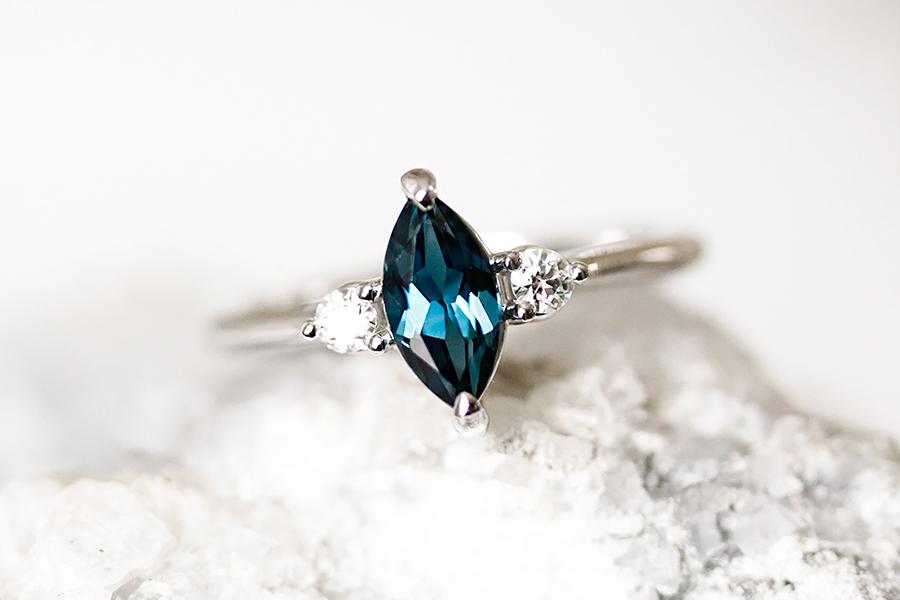 Madeira Topaz + Diamond Ring Andrea Bonelli 