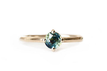 Lola Parti Sapphire Ring Andrea Bonelli Jewelry 14k Yellow Gold