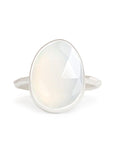 White Chalcedony Ring Andrea Bonelli Jewelry Sterling Silver