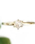 Claire Cream Rose Cut Diamond Ring Andrea Bonelli 