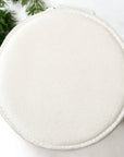 Velvet Round Jewelry Travel Case Andrea Bonelli Cream