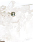 Rose Cut Green and White Diamond Cuff Andrea Bonelli Jewelry 