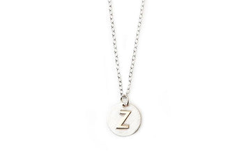 Mixed Metals Initial Necklace Andrea Bonelli Jewelry 