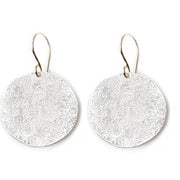 Luna Silver + Gold Earrings Andrea Bonelli Jewelry Silver / 14k Yellow Gold