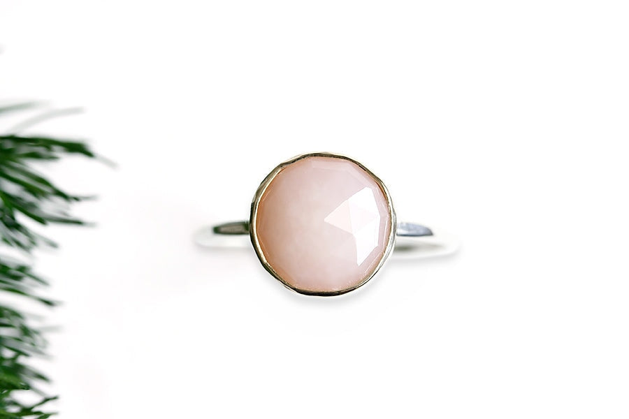 Peruvian Pink Opal Ring