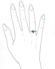 Tavi London Blue Topaz Ring Andrea Bonelli 