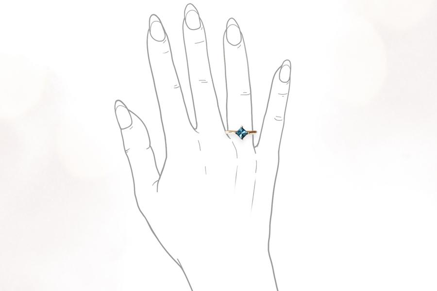 Tavi London Blue Topaz Ring Andrea Bonelli 