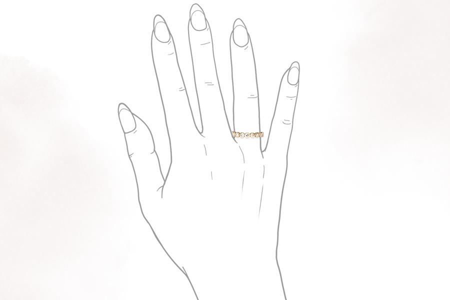 Sicily Diamond Bezel Band Andrea Bonelli 