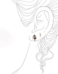 terra diamond droplet earrings Andrea Bonelli Jewelry 