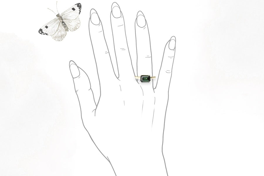 Bella Tourmaline Ring Andrea Bonelli Jewelry 
