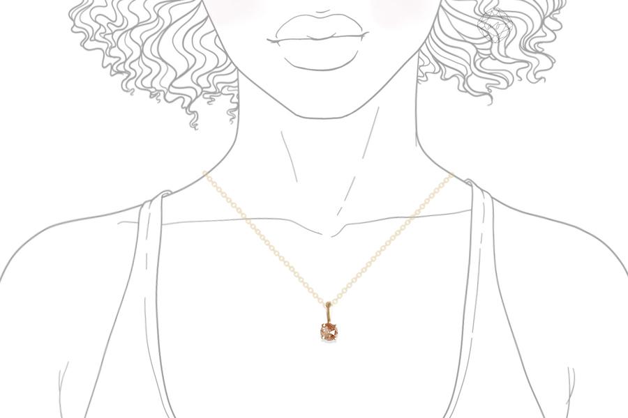 Rose Cut Diamond Necklace No 1 Andrea Bonelli Jewelry 