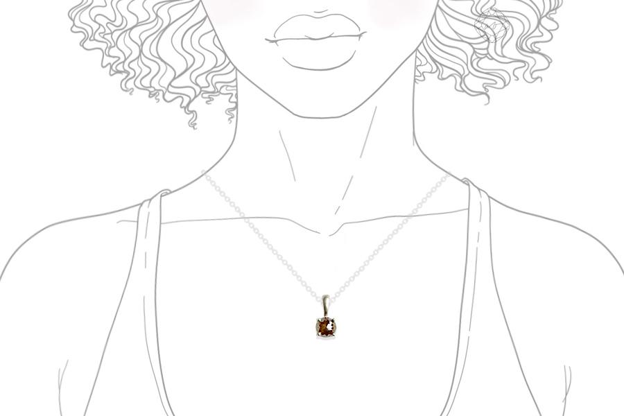 Rose Cut Diamond Necklace No 5 Andrea Bonelli Jewelry 
