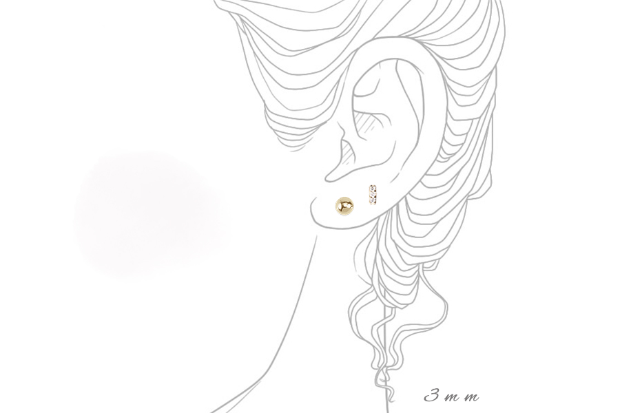 Orb Studs Andrea Bonelli Jewelry 