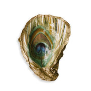 Peacock Feather Oyster Shell Grit & Grace Studio Peacock Feather