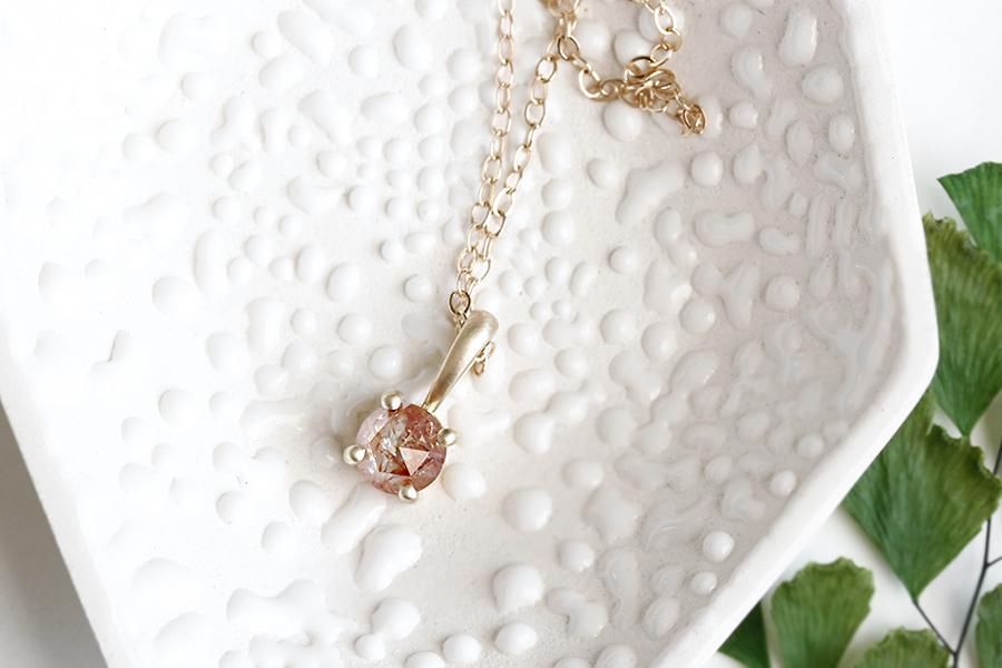 Rose Cut Diamond Necklace No 1 Andrea Bonelli Jewelry 
