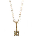 Rose Cut Diamond Necklace No 3 Andrea Bonelli Jewelry 14k Yellow Gold