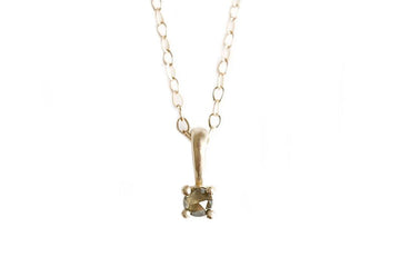 Rose Cut Diamond Necklace No 3 Andrea Bonelli Jewelry 14k Yellow Gold
