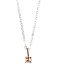 Rose Cut Diamond Necklace No 4 Andrea Bonelli Jewelry 14k White Gold