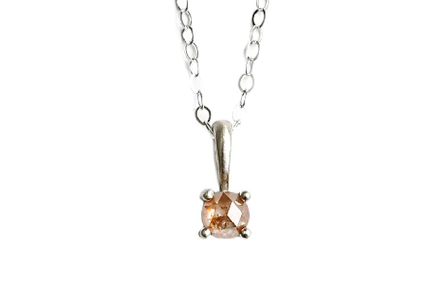 Rose Cut Diamond Necklace No 4 Andrea Bonelli Jewelry 
