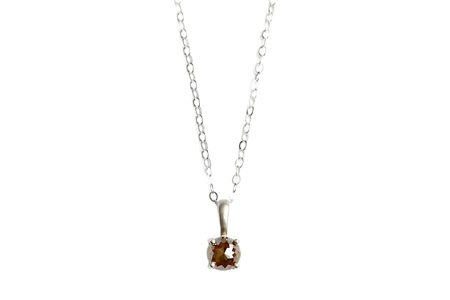 Rose Cut Diamond Necklace No 5 Andrea Bonelli Jewelry 