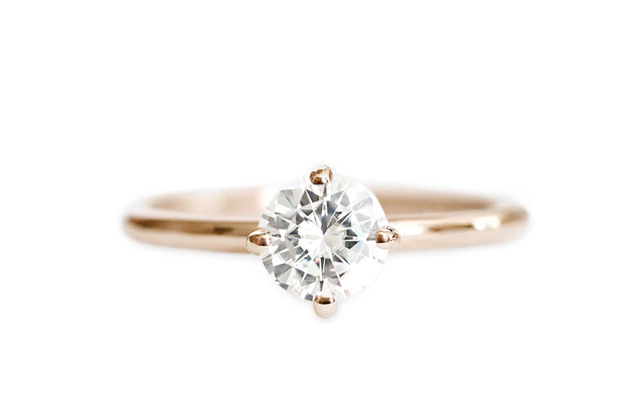 Lola GIA Diamond Ring .50ct Andrea Bonelli Jewelry 14k Rose Gold