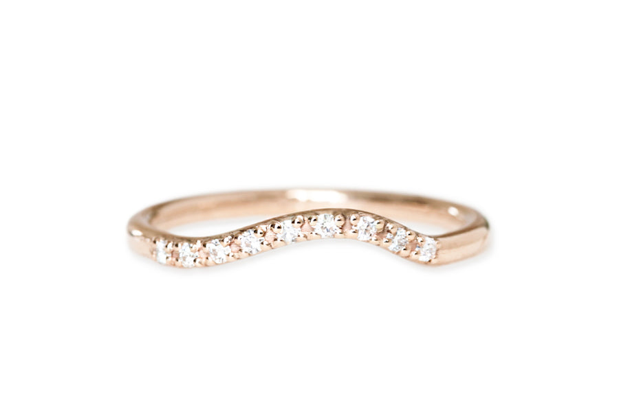 Liliana Diamond Ring Andrea Bonelli Jewelry 14k Rose Gold