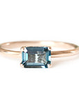 Bella London Blue Topaz Ring Andrea Bonelli Jewelry 14k Rose Gold