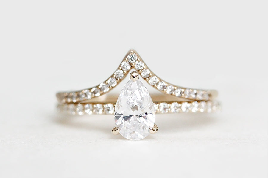 Annalise Moissanite Ring Andrea Bonelli Jewelry 