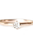 Petit Lola Diamond Ring Andrea Bonelli Jewelry 14k Rose Gold