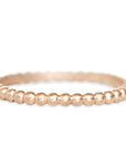 Petite Beaded Band Andrea Bonelli Jewelry 14k Rose Gold