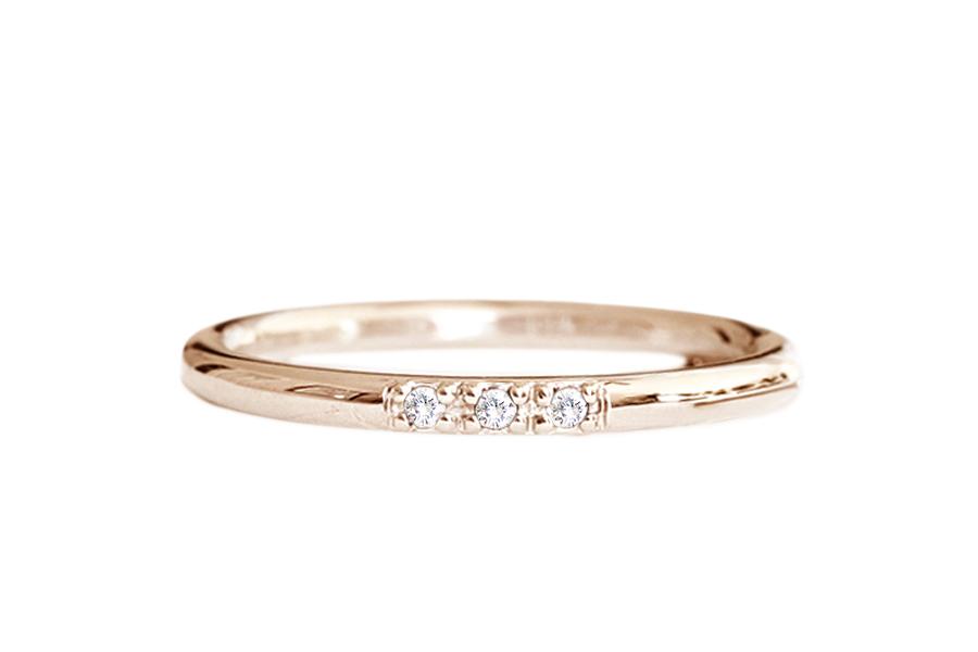 Tove Diamond Ring Andrea Bonelli 14k Rose Gold