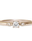 Trois Diamond Ring Andrea Bonelli Jewelry 14k Rose Gold
