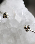 14k + Silver Black Rose Cut Diamond Cuff Andrea Bonelli Jewelry 