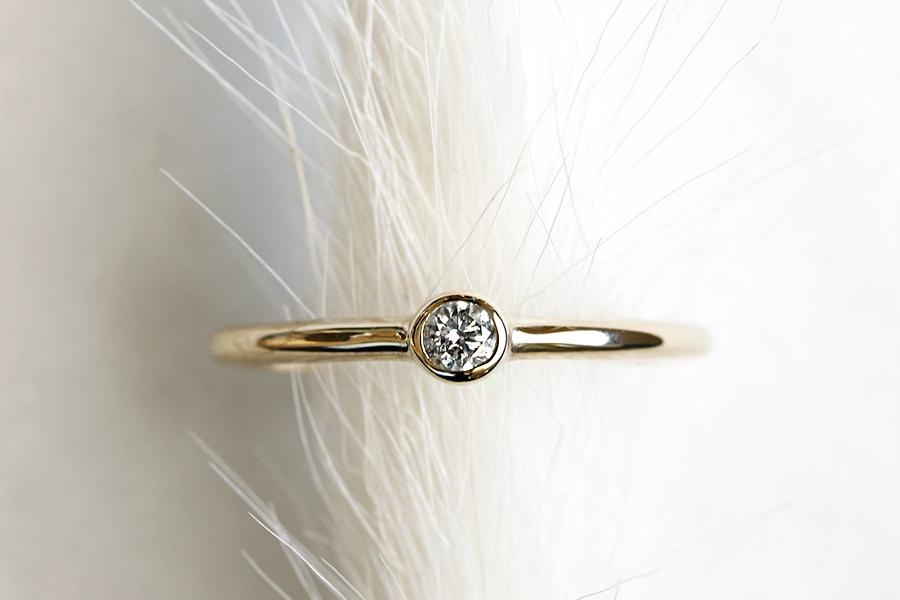 Mignon Salt + Pepper Diamond Ring Andrea Bonelli 