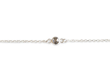 Silver Rose Cut Diamond Chain Bracelet Andrea Bonelli Jewelry Sterling Silver