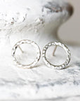 Lacuna Circle Studs Andrea Bonelli Jewelry 